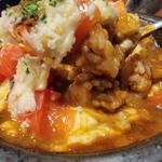 たっぷりチーズと
完熟トマトの焼きカレー＋ご飯大盛り(天馬 浦和店)