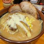 北海道味噌 こな雪らーめん＋炙りチャーシュー＋コーン