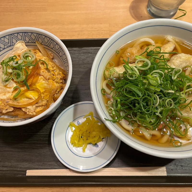 ミニカツ丼セット&ごぼう天(ウエスト 尾の上店 )