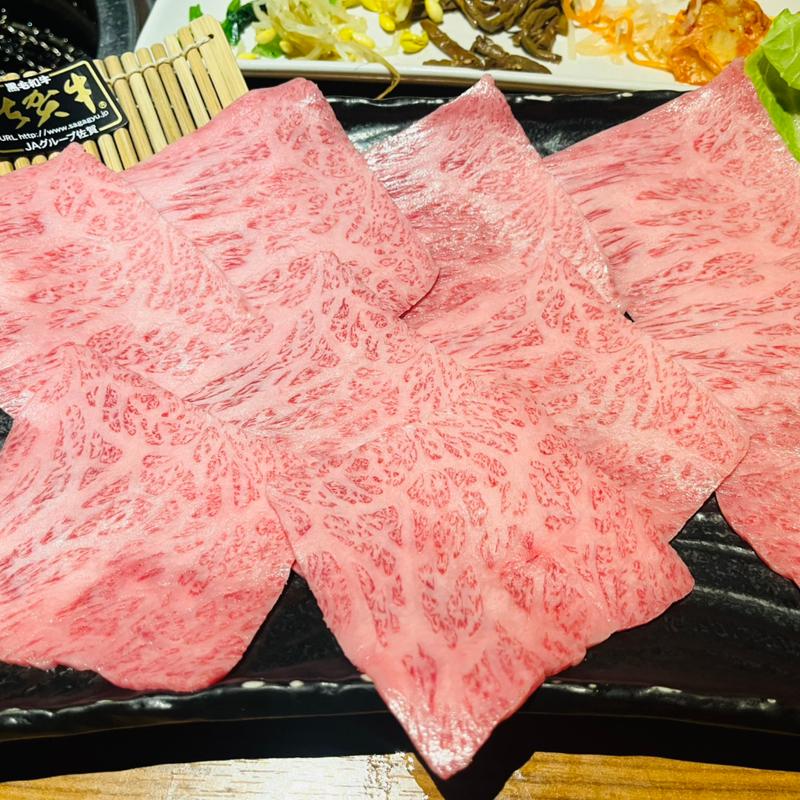 佐賀牛　極上・焼きすき(炭火焼肉　まるじゅう )