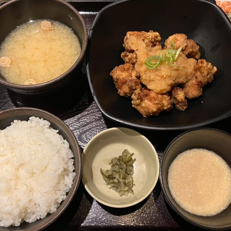 揚げ若鶏のおろしポン酢定食(鳥元 グランスタ八重洲店)