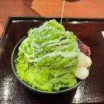 抹茶かき氷(桜庵　サクラダイニング)
