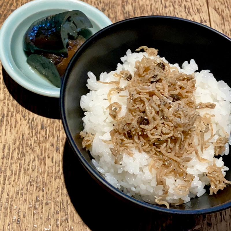 じゃこご飯(小鉢付き)(守破離 黒門店)