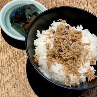 じゃこご飯(小鉢付き)(守破離 黒門店)