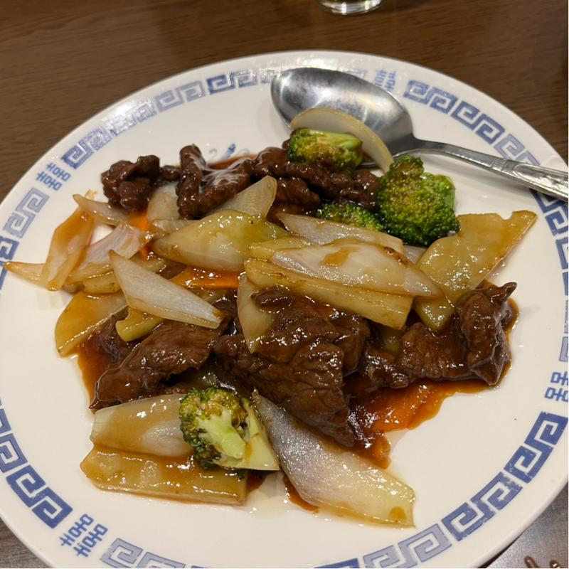 牛肉とブロッコリーのオイスターソース炒め(謝謝 南口店)