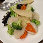 帆立とブロッコリーの塩味炒め