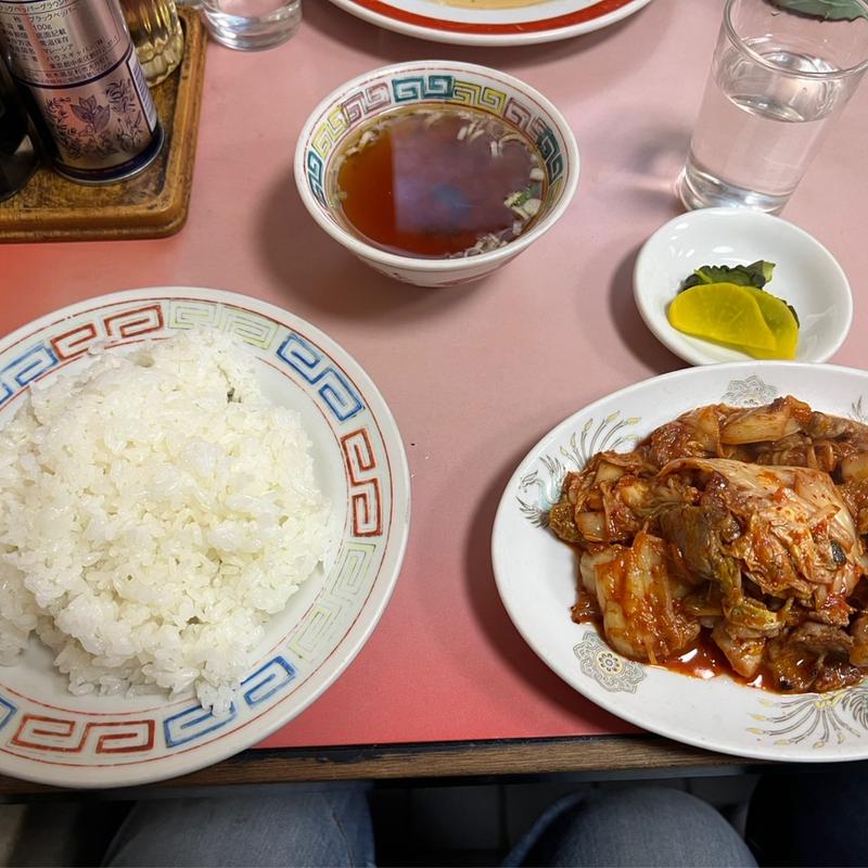 豚キムチ定食(赤のれん)