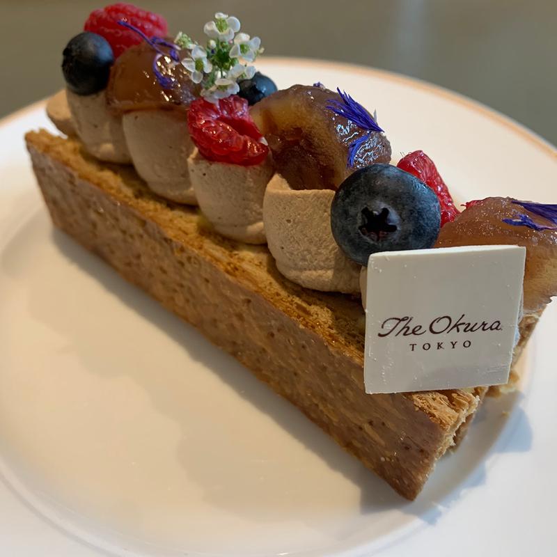 栗のミルフィーユ(ホテルオークラ東京　オーキッド)