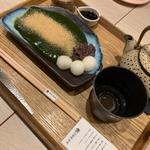 出来立て温わらび餅 お濃い抹茶味 お煎茶or玉露ほうじ茶付き