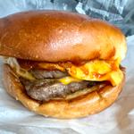 黒毛和牛のダブルチーズバーガー(モスバーガー 西心斎橋店)