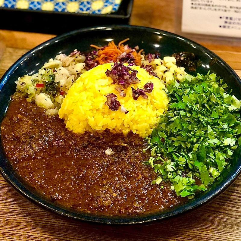 スパイシーチキンカレーZ定食(スパイスカレー青藍)