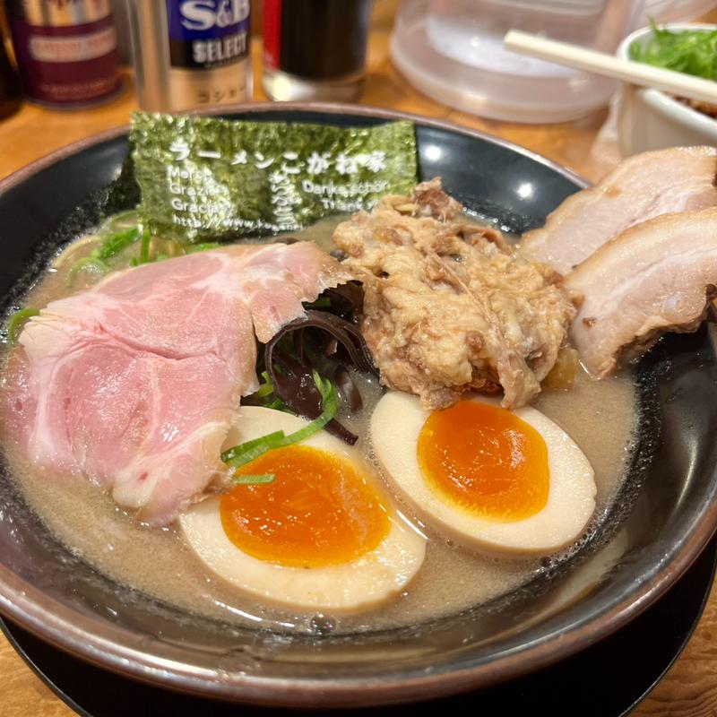 熟成とんこつトリプルチャーシュー麺味玉入り(ラーメンこがね家  京都拉麺小路店)