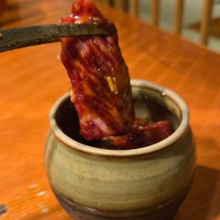 封印！壷漬け飛騨牛(飛騨牛一頭家 馬喰一代 岐阜神田 （ヒダギュウイットウヤ　バクロイチダイ　ギフカンダ）)