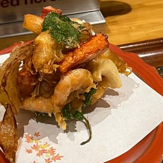 小海老とゆりねのかき揚げ(らくだ )