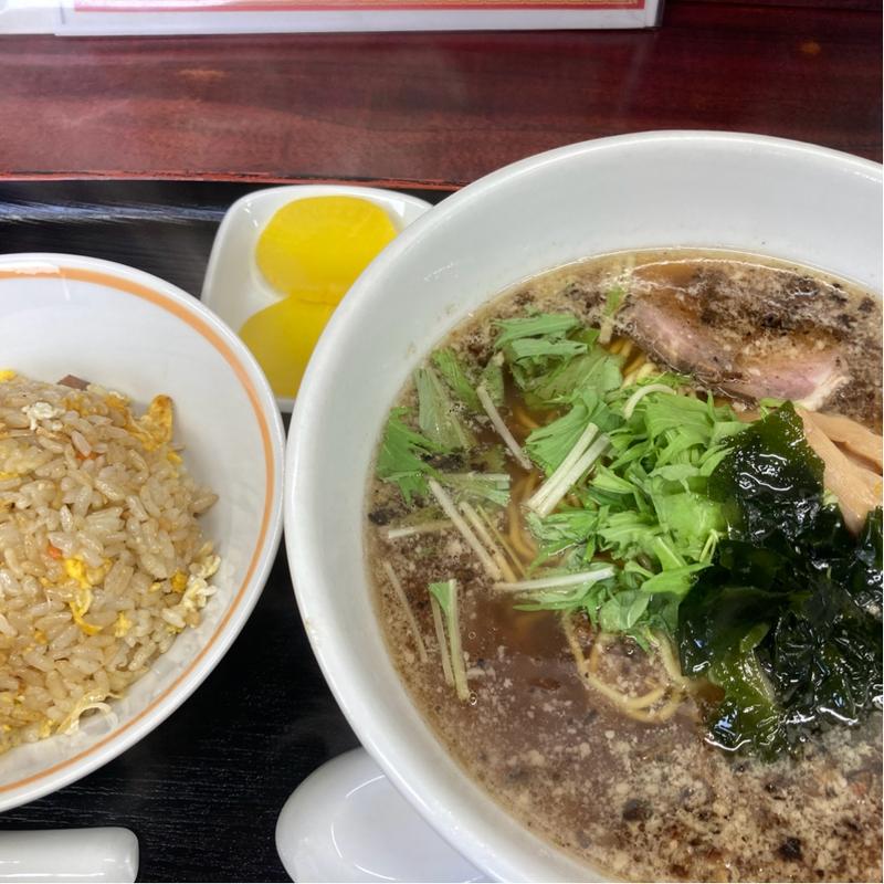 半チャーハン➕ラーメン(中華料理 菜華)