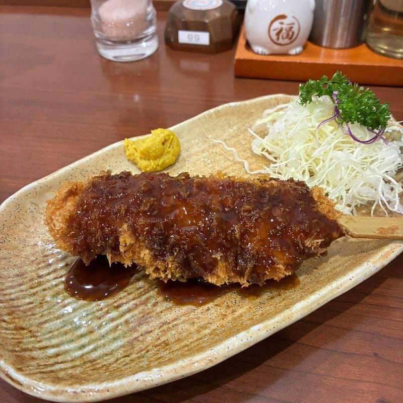 串かつ(「かばちゃん家」松栄軒 手賀の杜店)