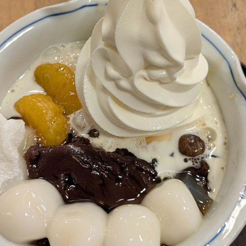 クリーム白玉あんみつ 蜜多め(あんみつ みはし 船橋東武店)