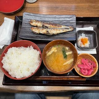 朝いわし定食 ご飯大盛(しんぱち食堂 川崎銀柳街店)