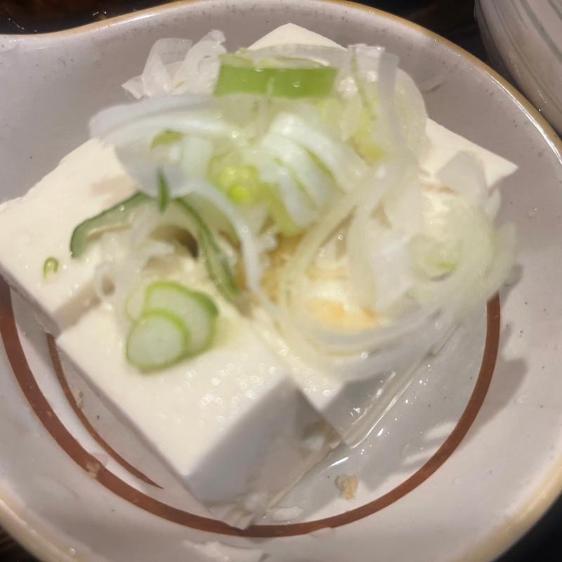 冷奴(武州うどんあかね&みどりダイニング)