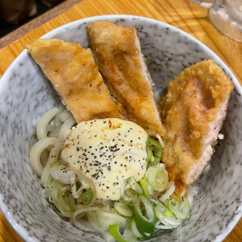 タルタル鶏天(武州うどんあかね&みどりダイニング)