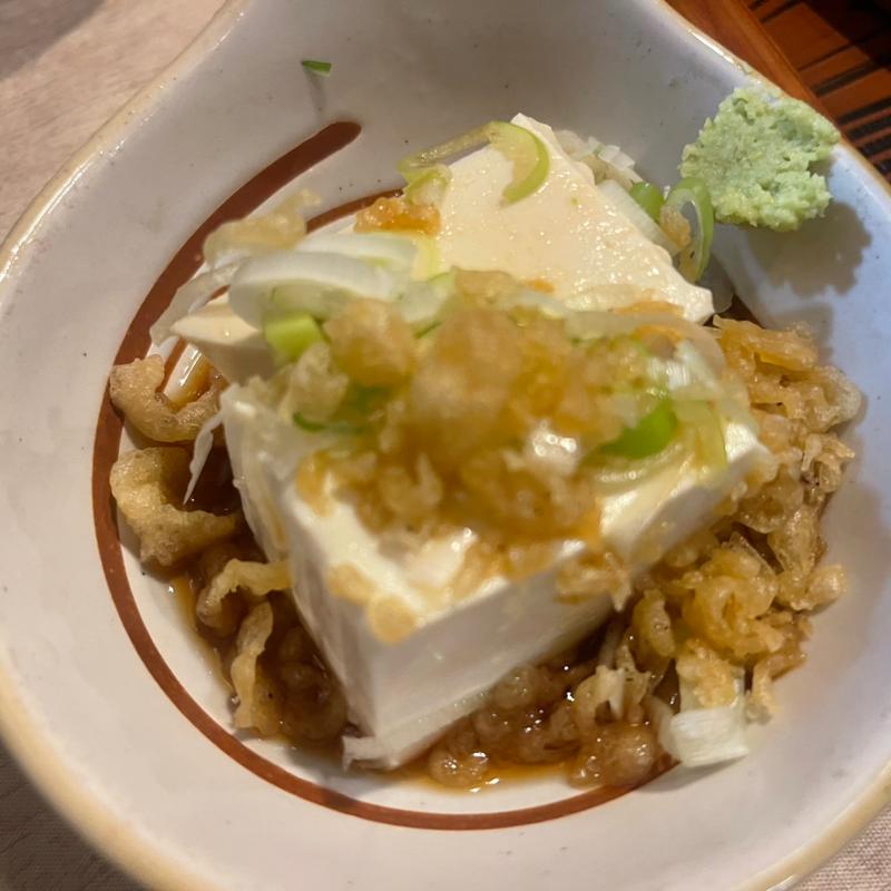 お通し　豆腐(武州うどんあかね&みどりダイニング)