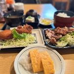 唐揚げ　しょうが焼き　たまご焼き(普通の食堂いわま)