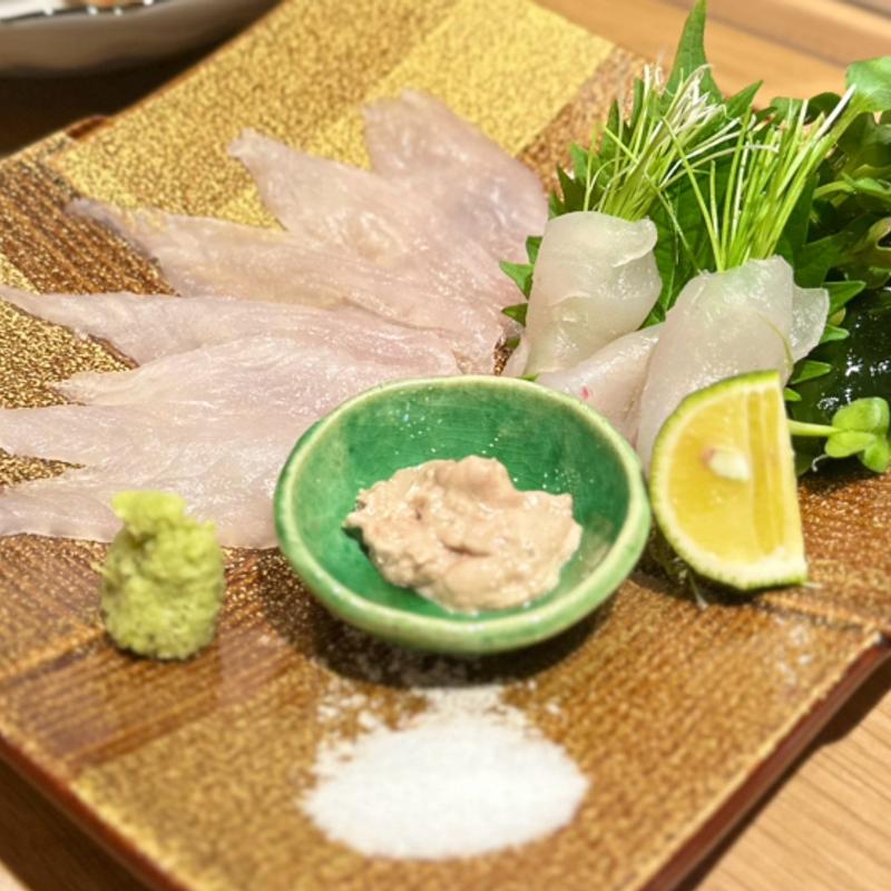 かわはぎと肝(すし抱一)