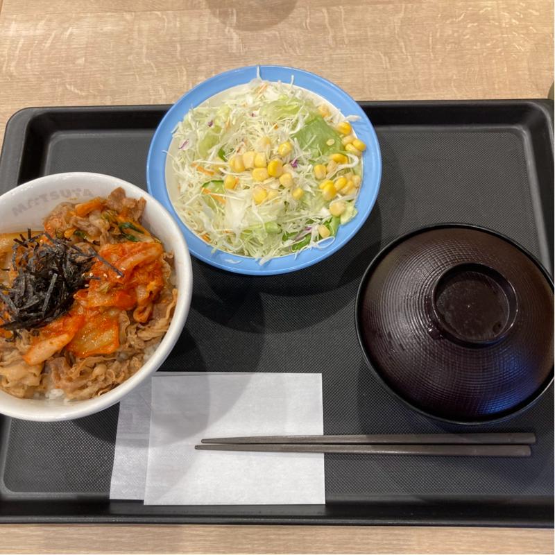 キムチ牛飯ランチ(松屋 千歳船橋店)
