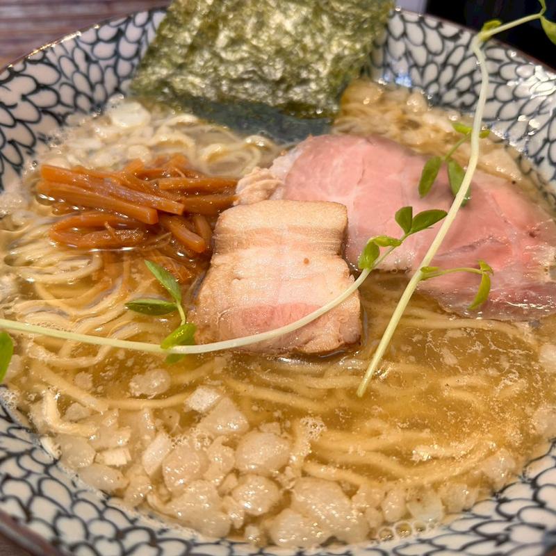 鯛煮干し背脂白醤油そば(中華そば 東京ぐれっち 阿佐ヶ谷)
