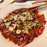 馬肉のカルパッチョ