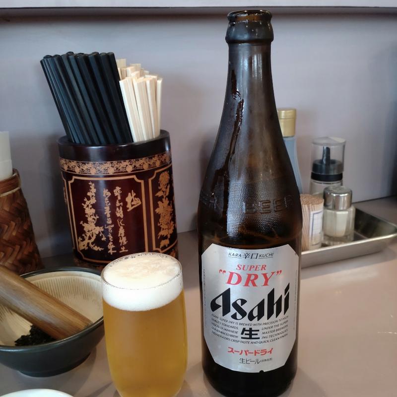 アサヒスーパードライ 中瓶(ロケ弁当&中国食堂シャオ)