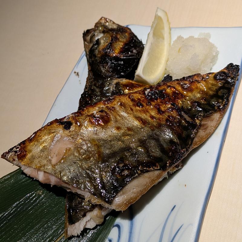 文化鯖の炉端焼き(魚魚炉 有楽町店)