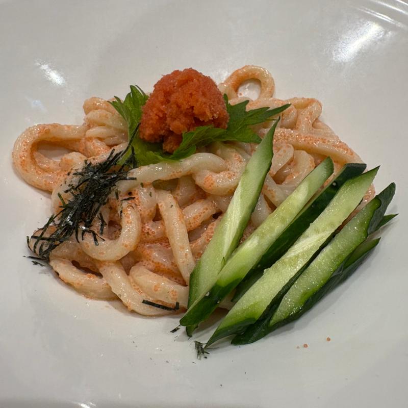 明太子うどん(山水草木)