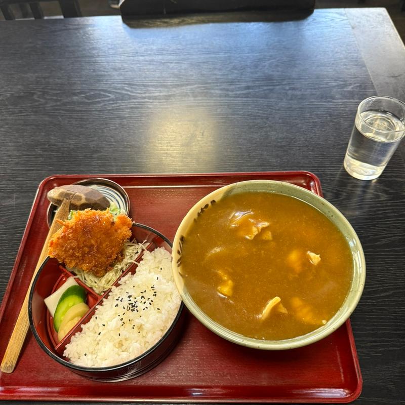 カレーうどんセット(やぶ久)