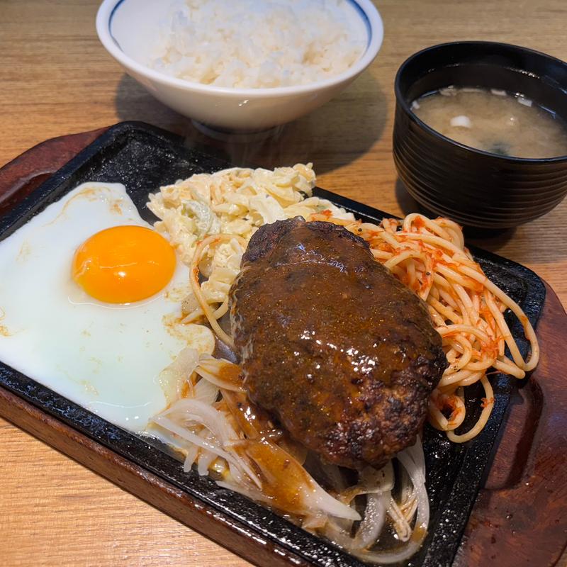 ハンバーグ定食（並）(肉めし かとう)