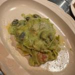 キタッラそら豆のカチョエペペ(FLAMINGO TORAnoMON)