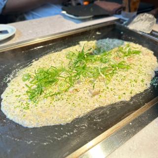 めんたい餅もんじゃ(月島もんじゃ くうや 難波)