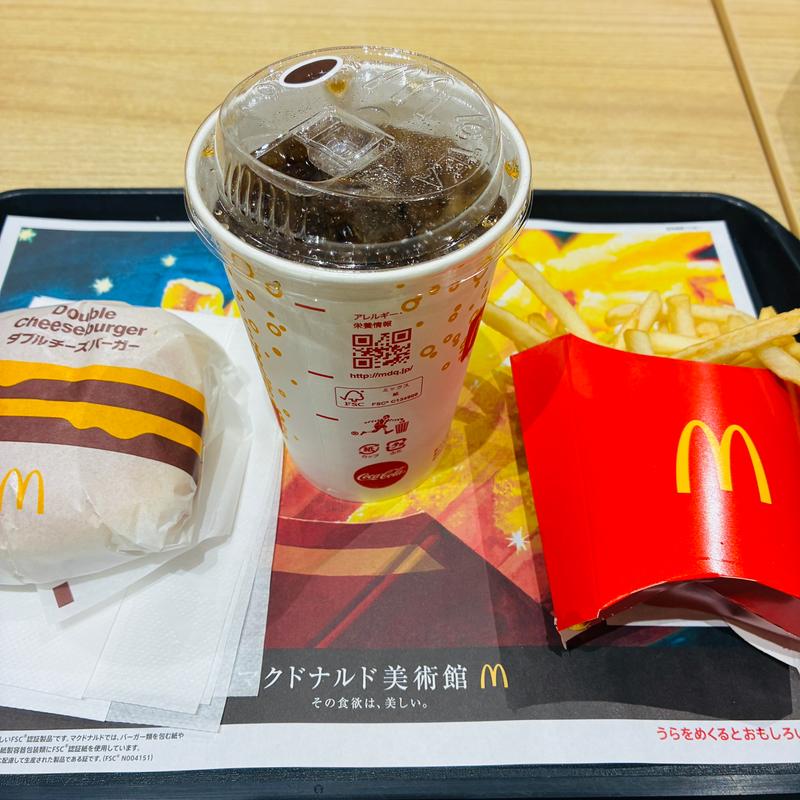 ダブルチーズバーガーセット(マクドナルド 別所イトーヨーカドー店)