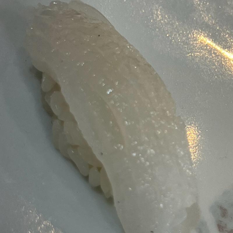 おまかせコース　アオリイカ塩かぼす握り(すし処藤)