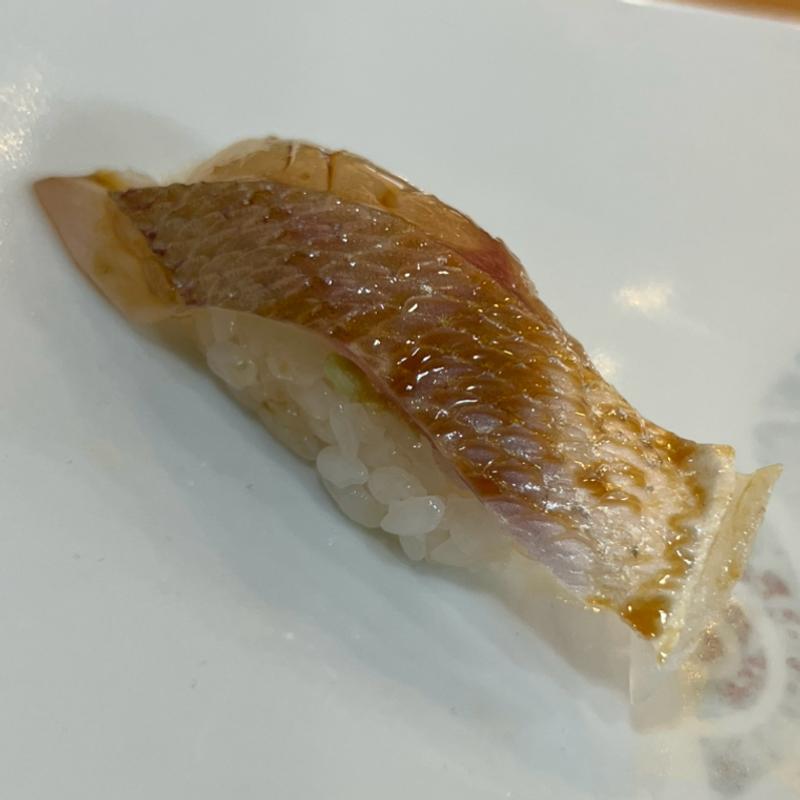 おまかせコース　真鯛昆布〆握り(すし処藤)