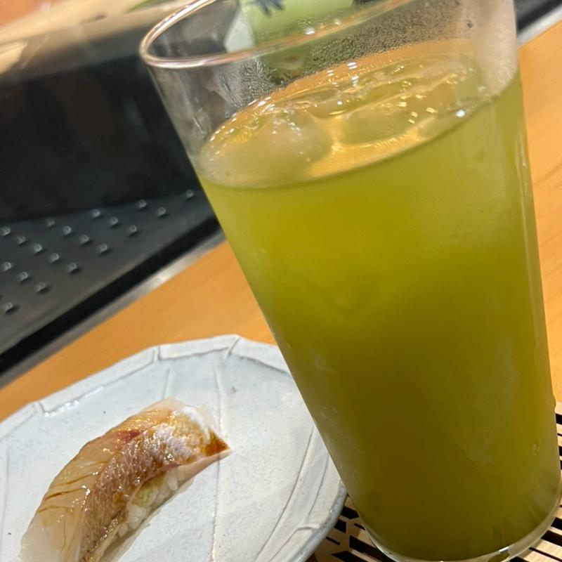 焼酎お茶割り(すし処藤)