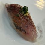 おまかせコース　地鯵握り