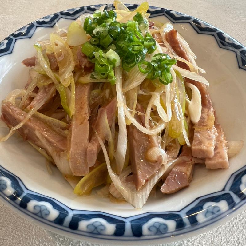 おつまみ　ネギチャーシュー(西熱海ゴルフコース　レストラン )