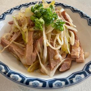 おつまみ　ネギチャーシュー(西熱海ゴルフコース　レストラン )