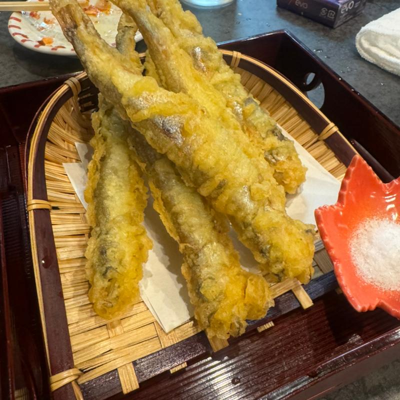 ししゃもの天ぷら(はんなり笑食 さくら梅)