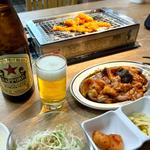 ホルモン焼き定食(ひふみ屋)