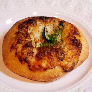 スナップエンドウと明太ツナポテ(パンとエスプレッソと東京＆TOKYO)