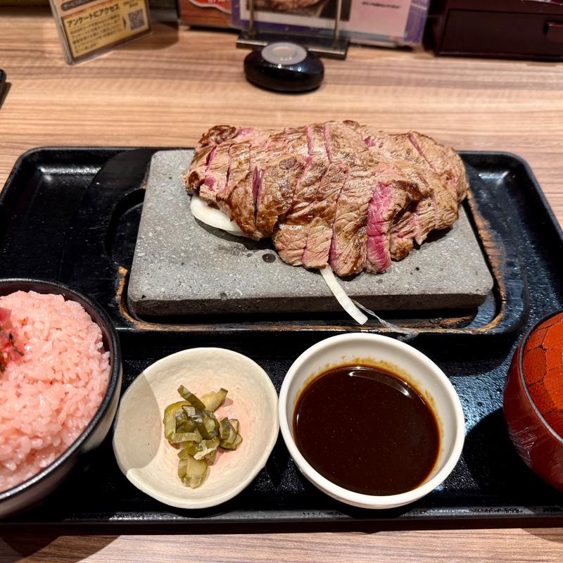 リブアイキャップステーキ450g(石焼ステーキ 贅 県央店)