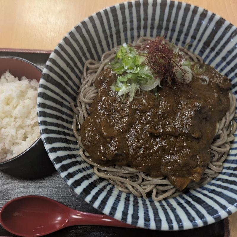 カレーそばセット（ごはん付き）大盛り(そば処えびす )