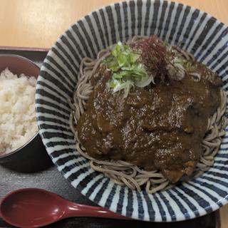 カレーそばセット（ごはん付き）大盛り(そば処えびす )